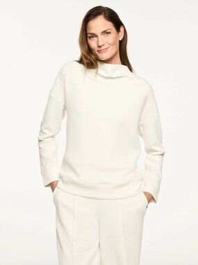 Talbot AirKnit Stretch Cream Top